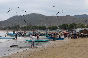 Puerto Lopez's subsistence comes from fishing and eco-tourism.